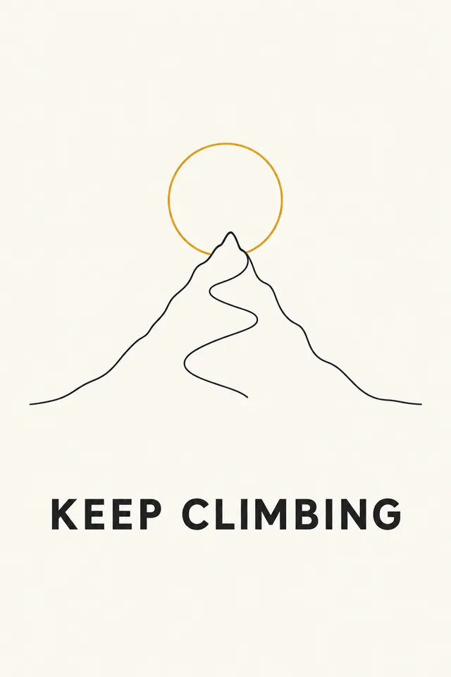 Minimal motivational poster
