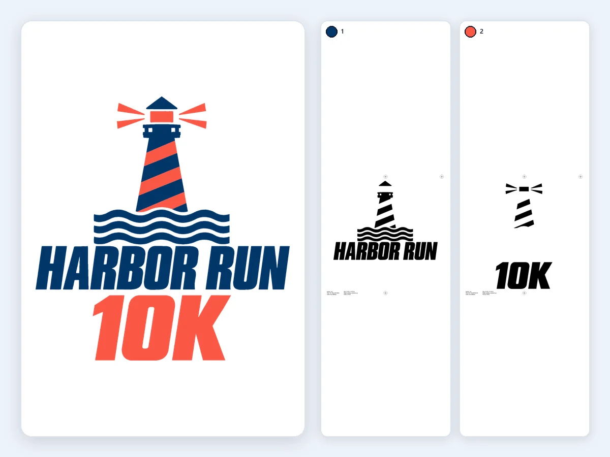 Harbor Run 10K race tee