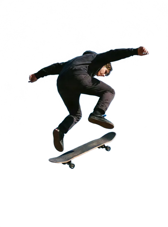 Kickflip against the sky: Layer 2
