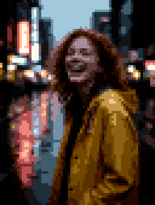 Portrait in the rain