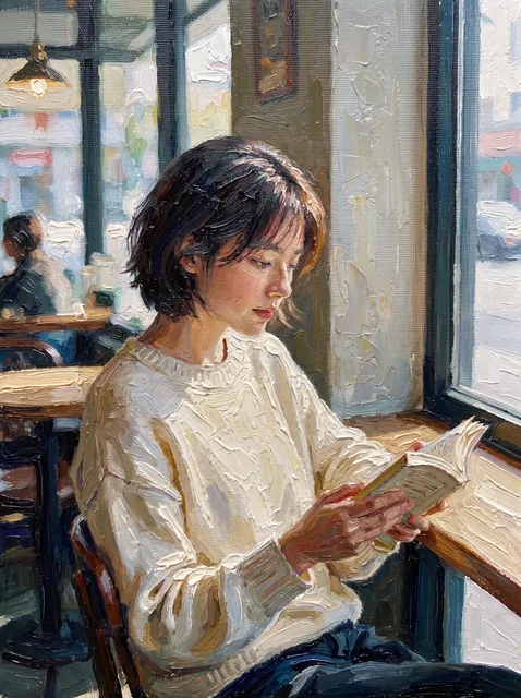 Oil painting: Visible brushstrokes and rich, layered color. The classic photo to oil painting look for gifts and wall art.