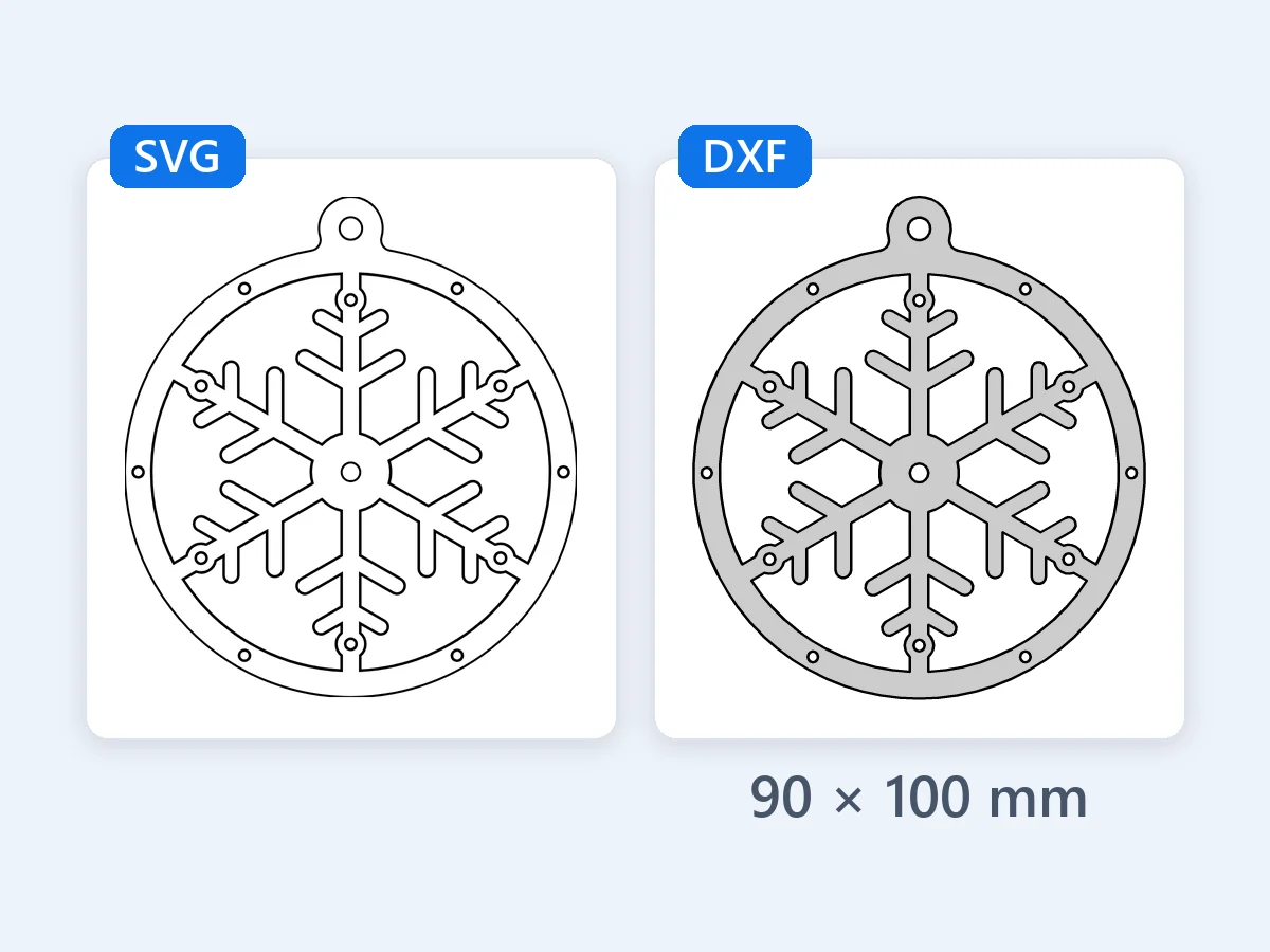 Snowflake ornament