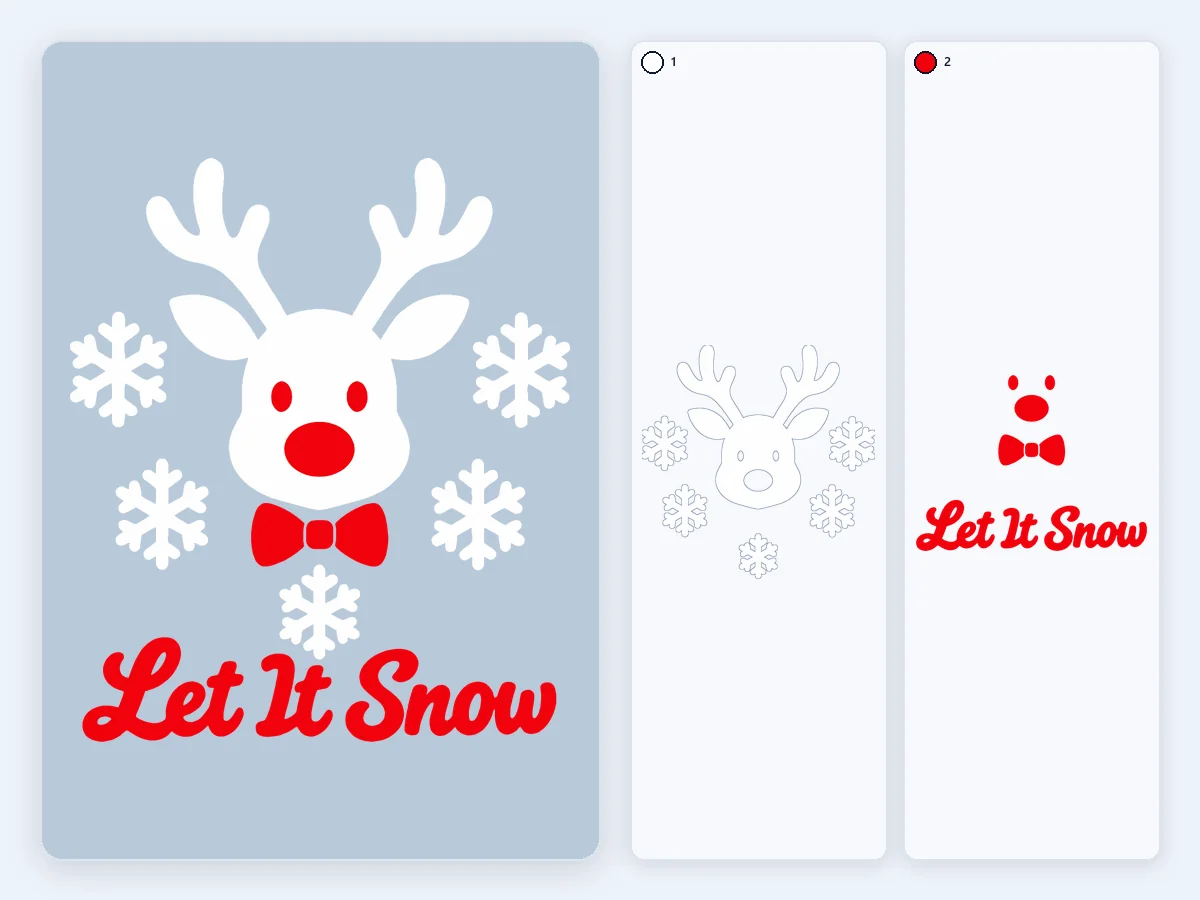 Let It Snow 透明圣诞球