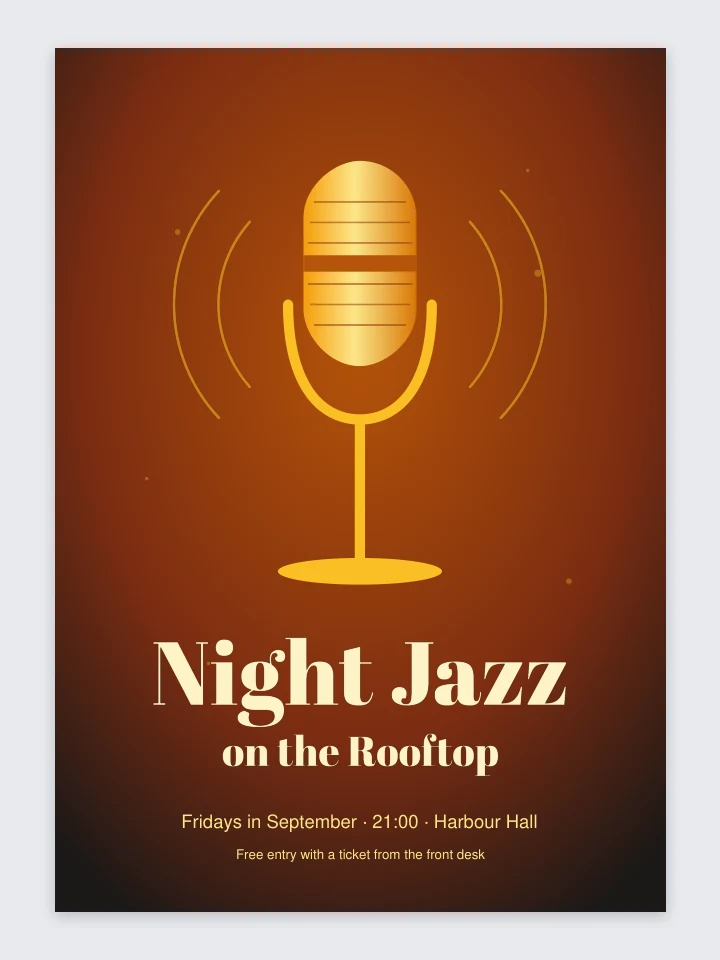 Poster in a Google font