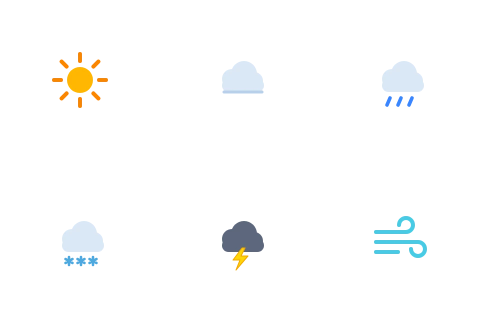 Weather icon set