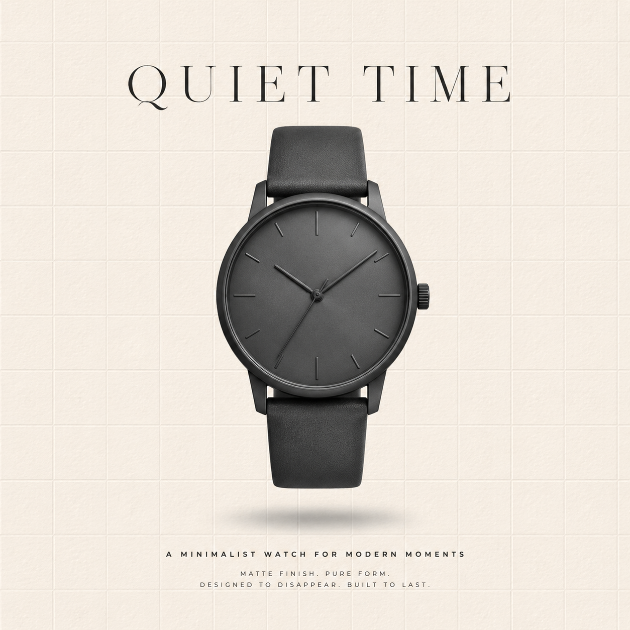 Image to PSD example showing a premium watch poster separated into two layers